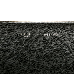 Small Bicolor Leather Vertical Cabas