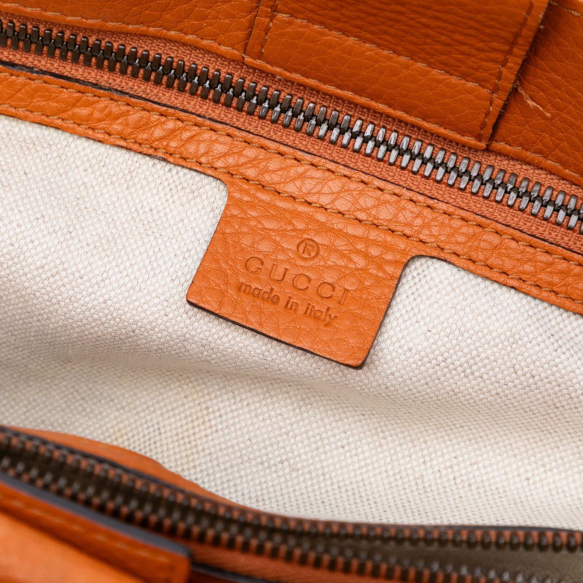 Medium Calfskin Bamboo Shopper Satchel