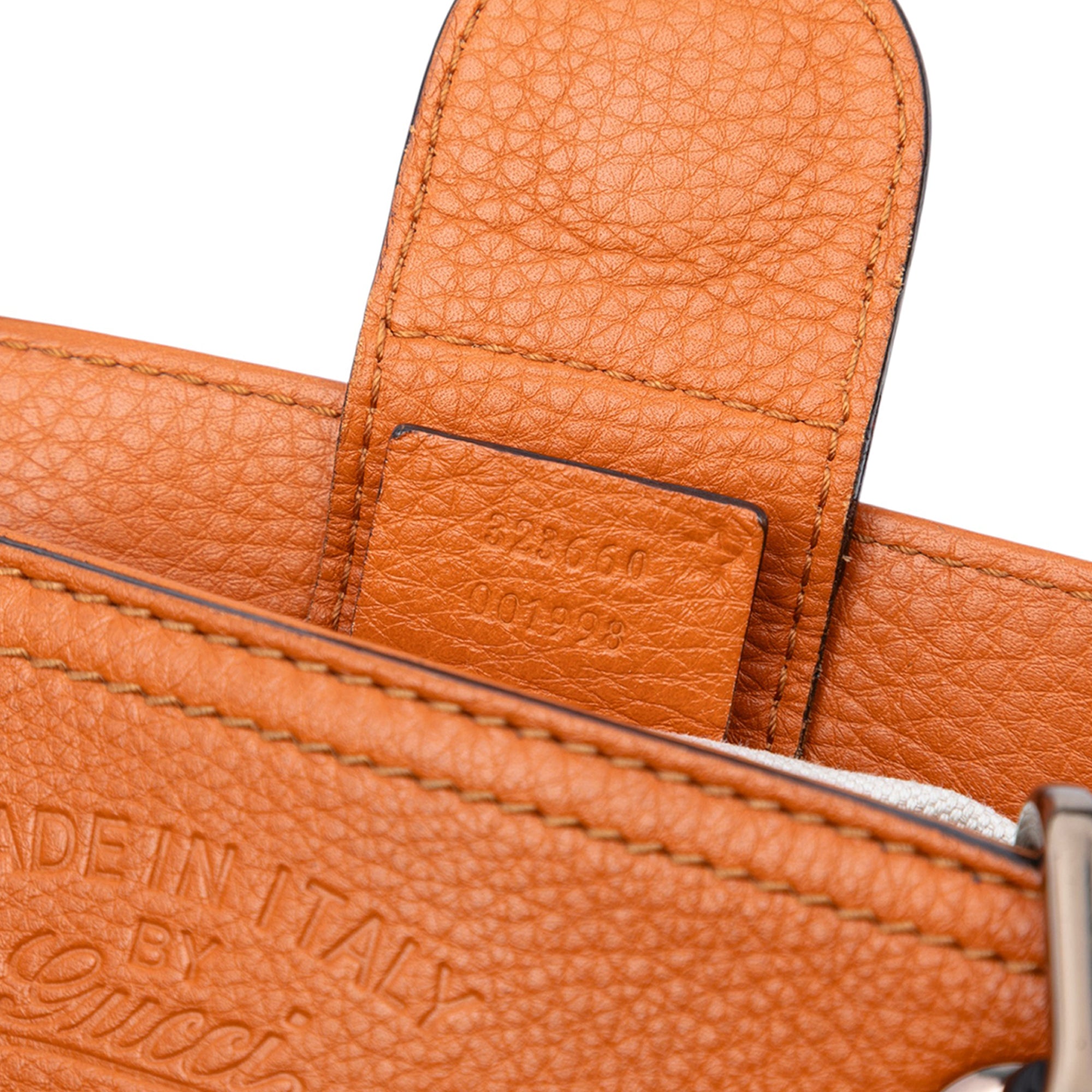 Medium Calfskin Bamboo Shopper Satchel