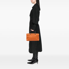 Medium Calfskin Bamboo Shopper Satchel