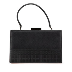 House Check Embossed Leather Handbag