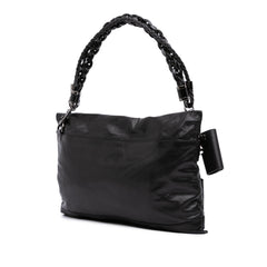 Studded Calfskin Shoulder Bag