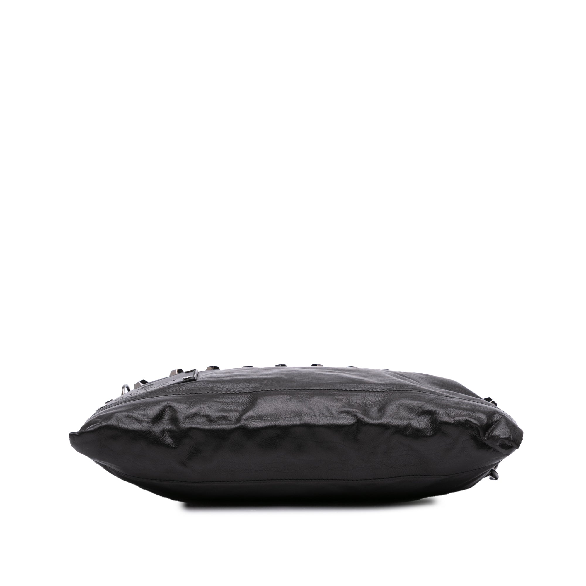 Studded Calfskin Shoulder Bag