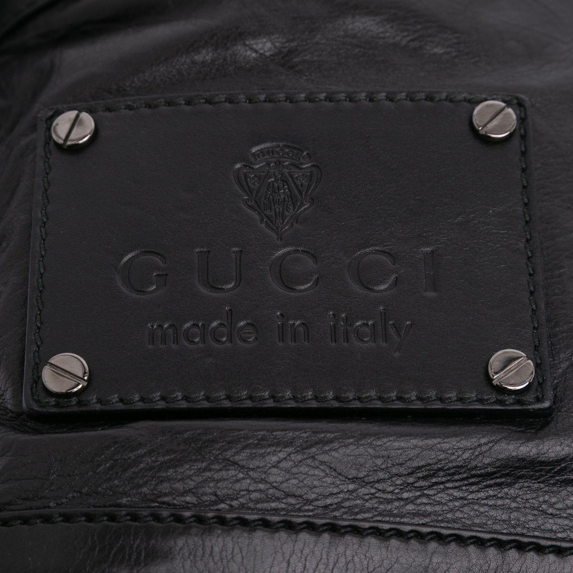 Studded Calfskin Shoulder Bag