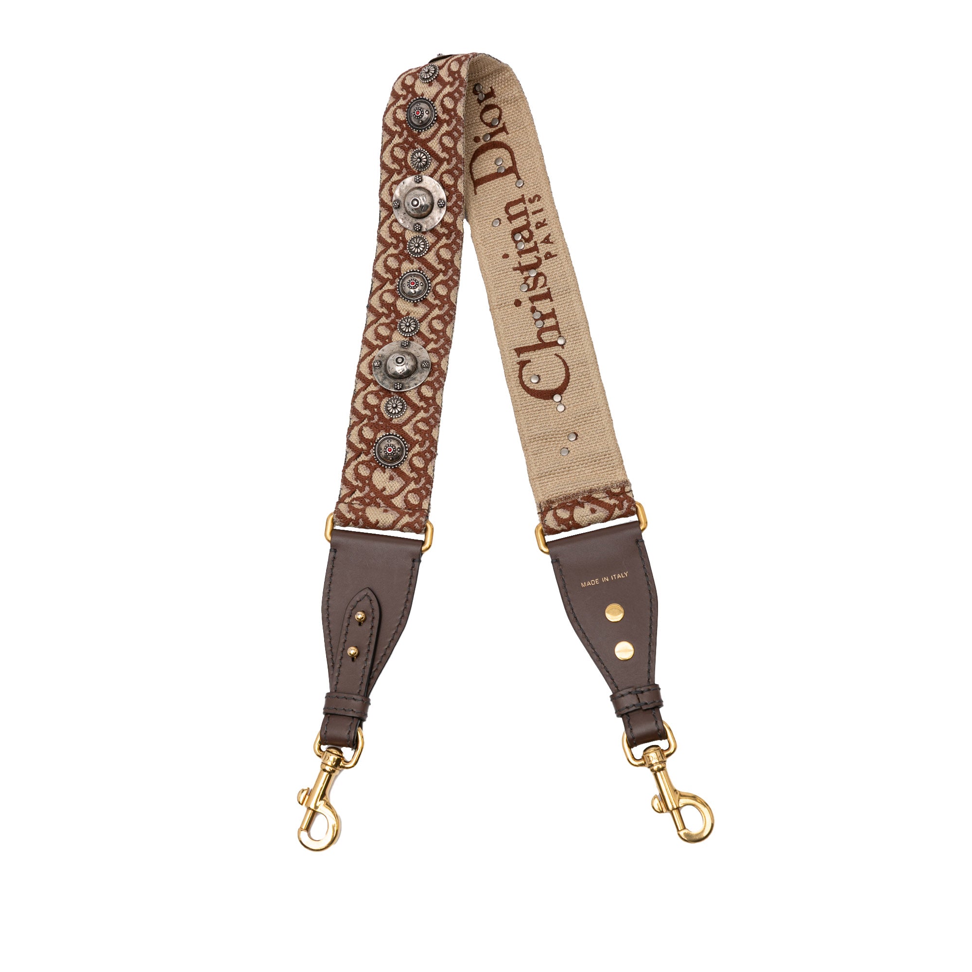 Studded Oblique Bag Strap