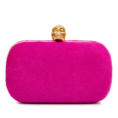 Pony Hair Skull Clutch_0