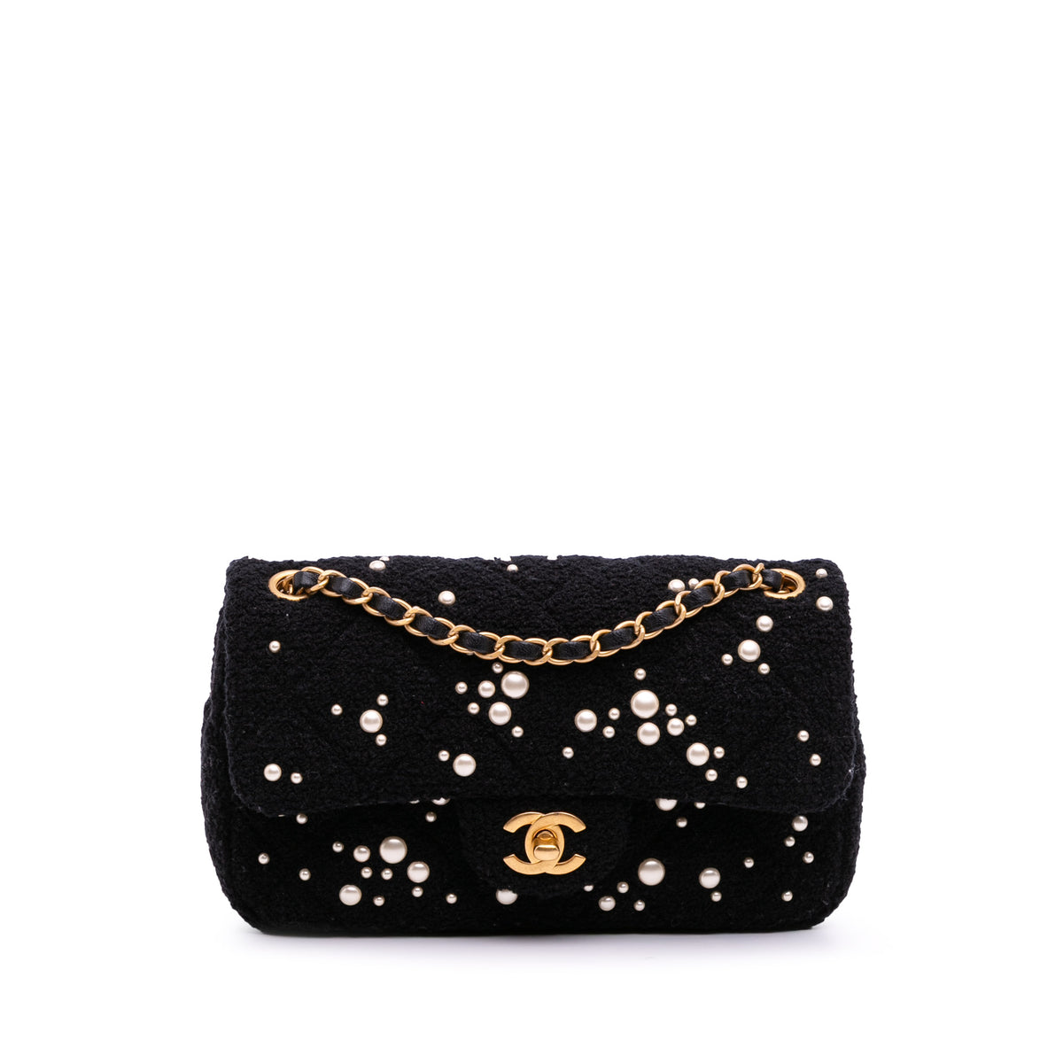 Small Tweed Pearl Cosmos Flap