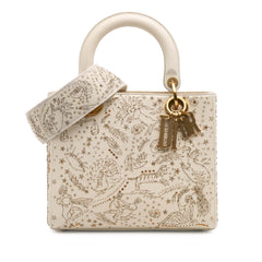 Medium Calfskin Embroidered Astrology Lady Dior