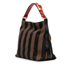 Canvas Pequin Shoulder Bag