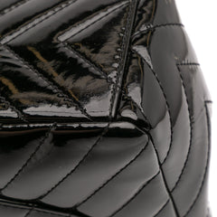 Maxi Classic Chevron Patent Single Flap