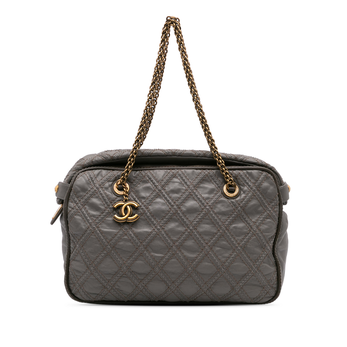 CC Quilted Calfskin Triptych Tote