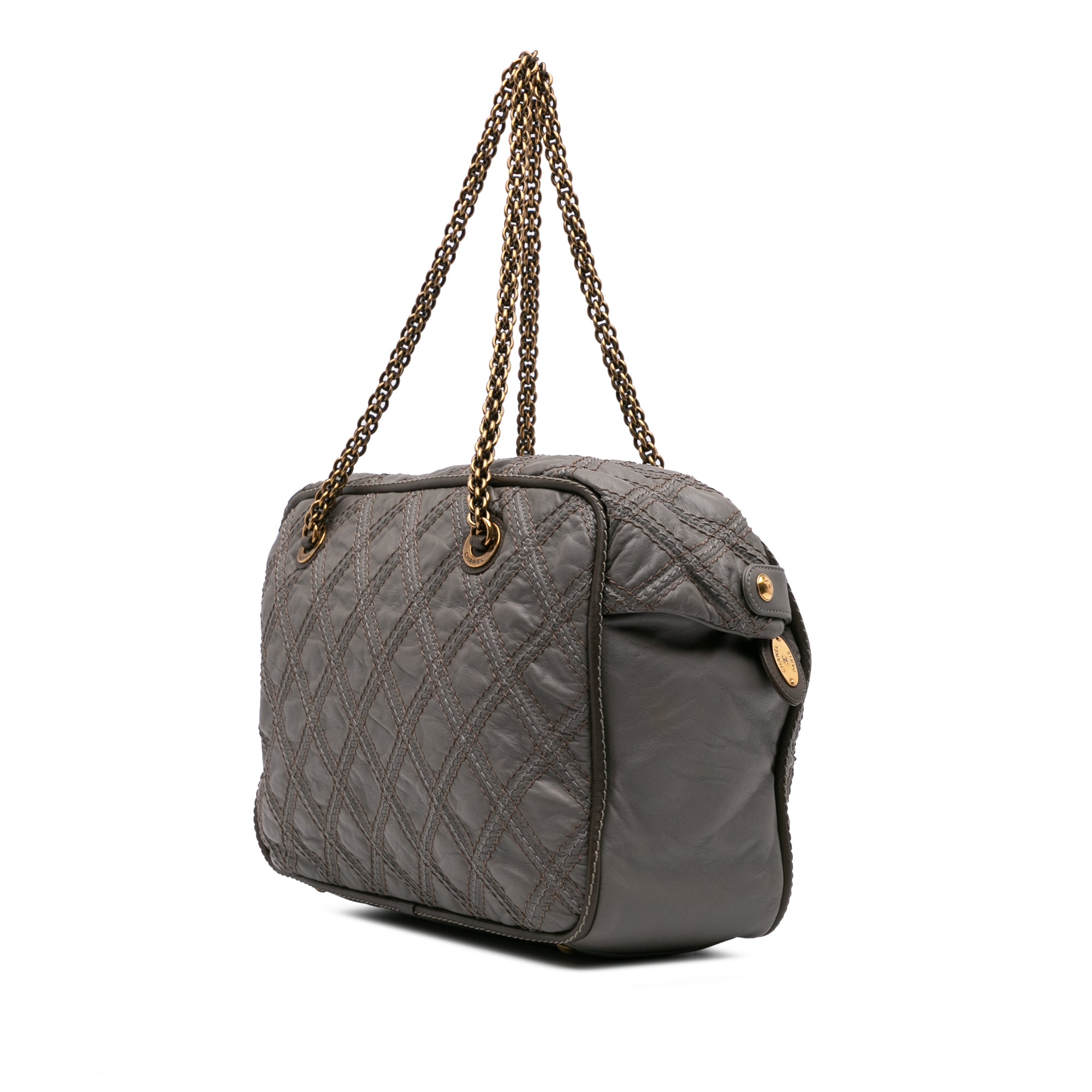 CC Quilted Calfskin Triptych Tote