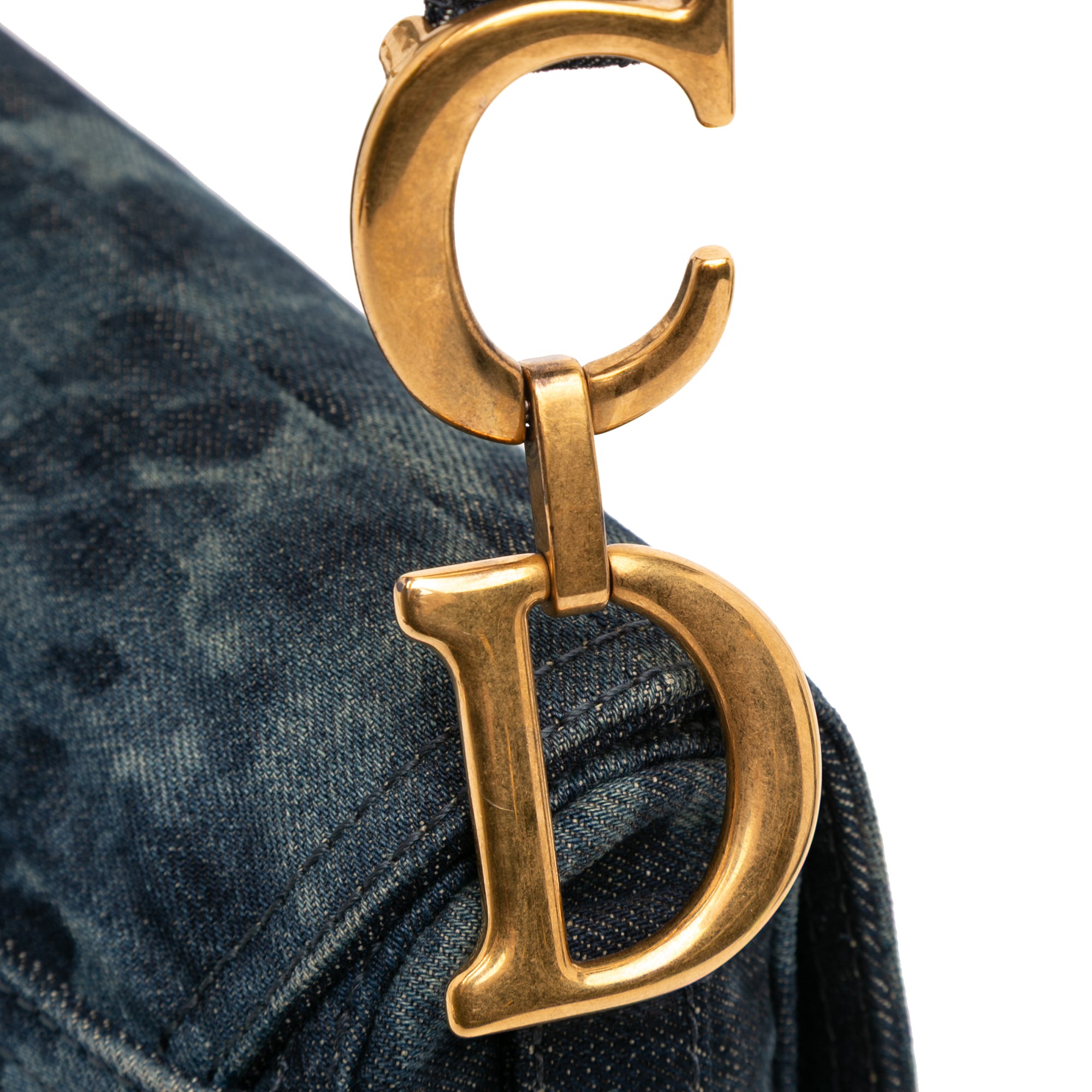 Denim Tie Dye Saddle Bag