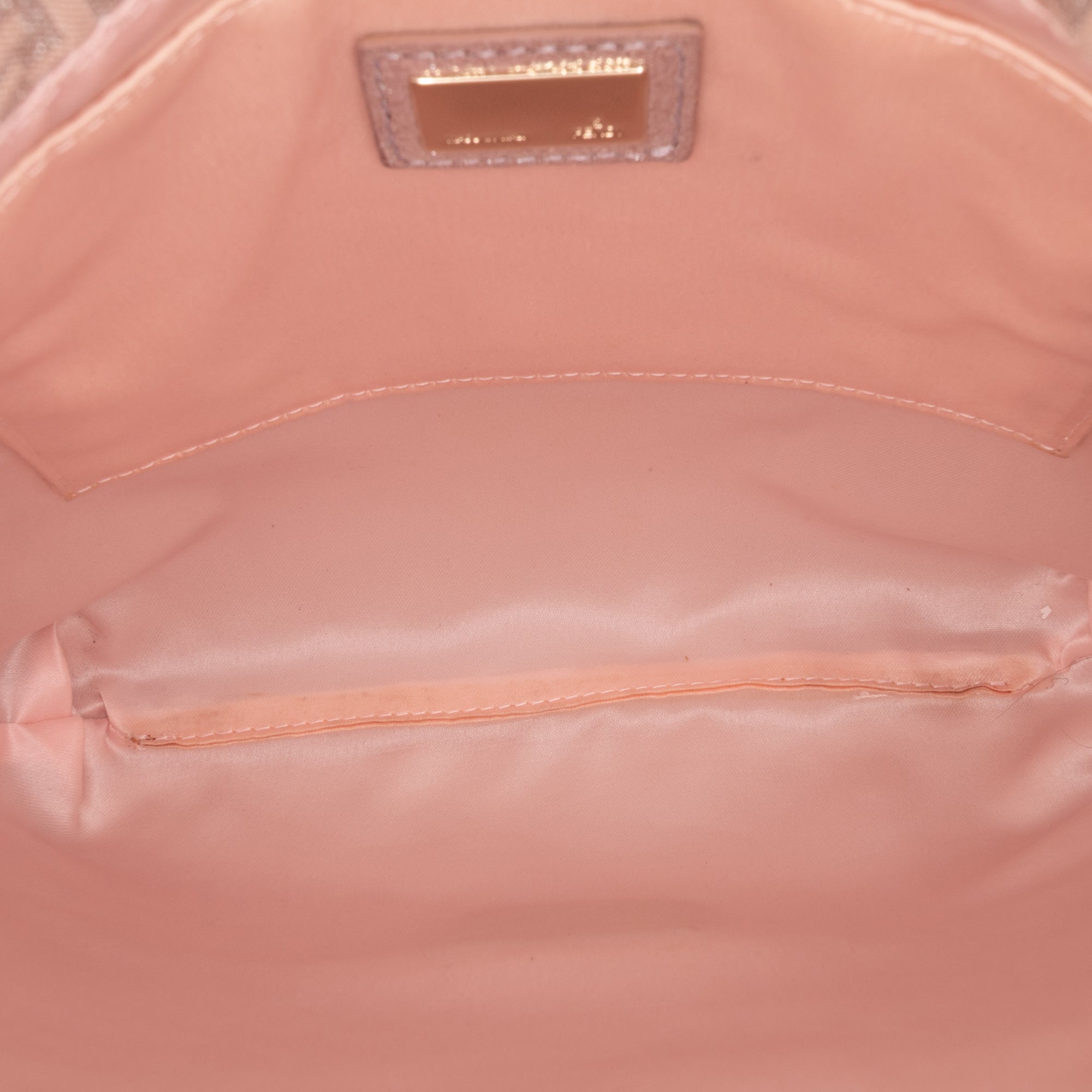 Zucchino Metallic Canvas and Shearling Crossbody