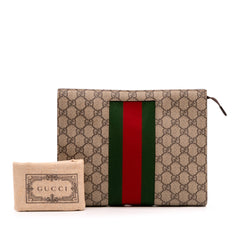 GG Supreme Web Clutch