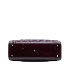 Large Patent Cannage Lady Dior