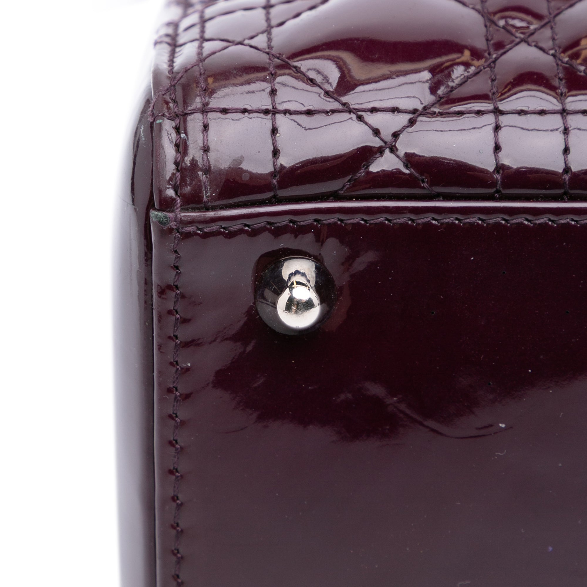 Large Patent Cannage Lady Dior