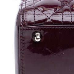Large Patent Cannage Lady Dior