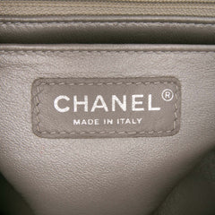 Mini Square Classic Chevron Iridescent Lambskin Single Flap