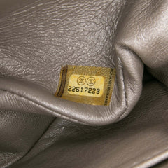 Mini Square Classic Chevron Iridescent Lambskin Single Flap