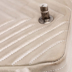 Mini Square Classic Chevron Iridescent Lambskin Single Flap