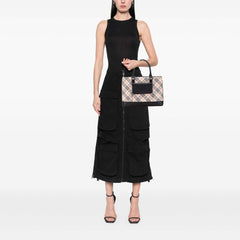 Nova Check Canvas Tote