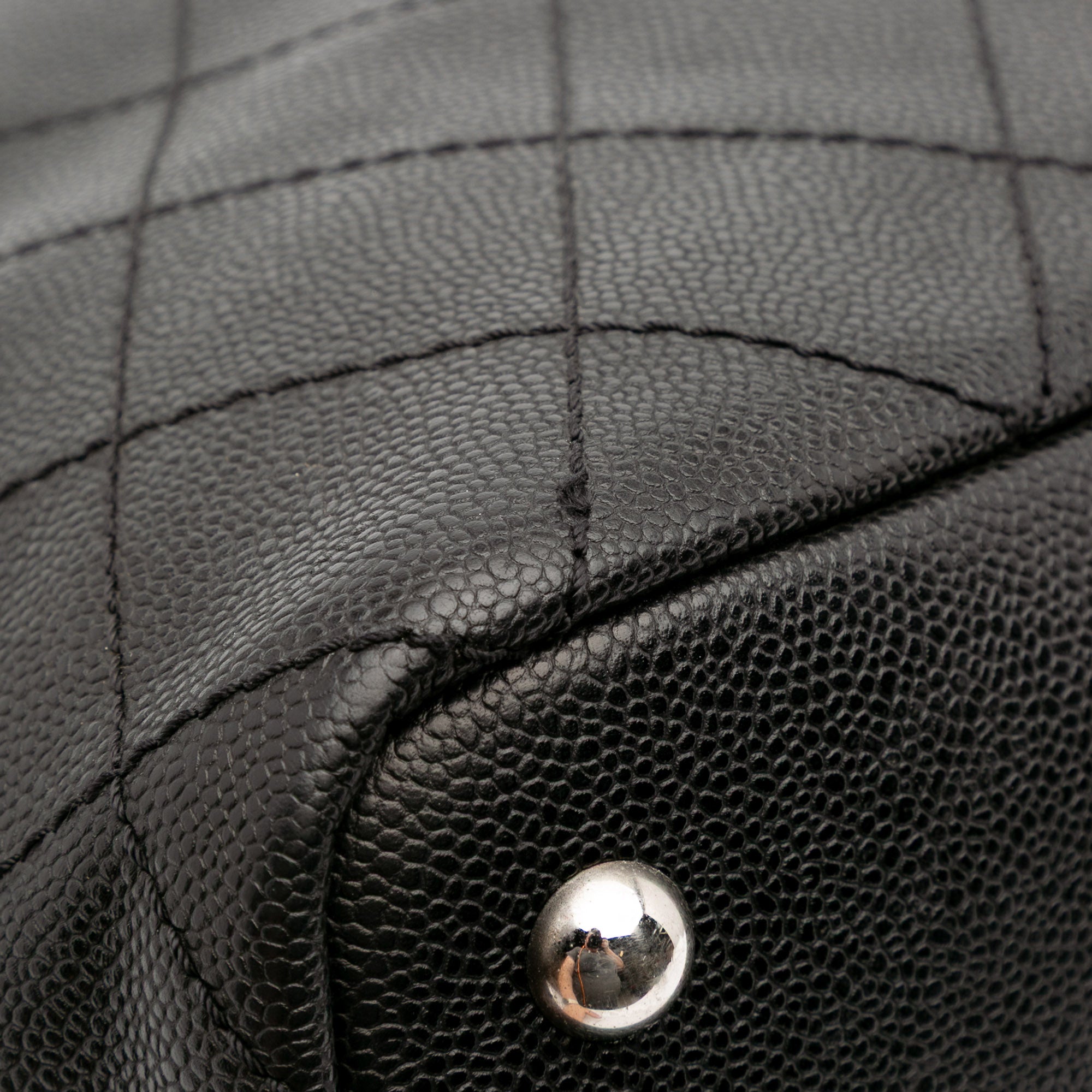 XL Quilted Caviar Shopping Fever Tote
