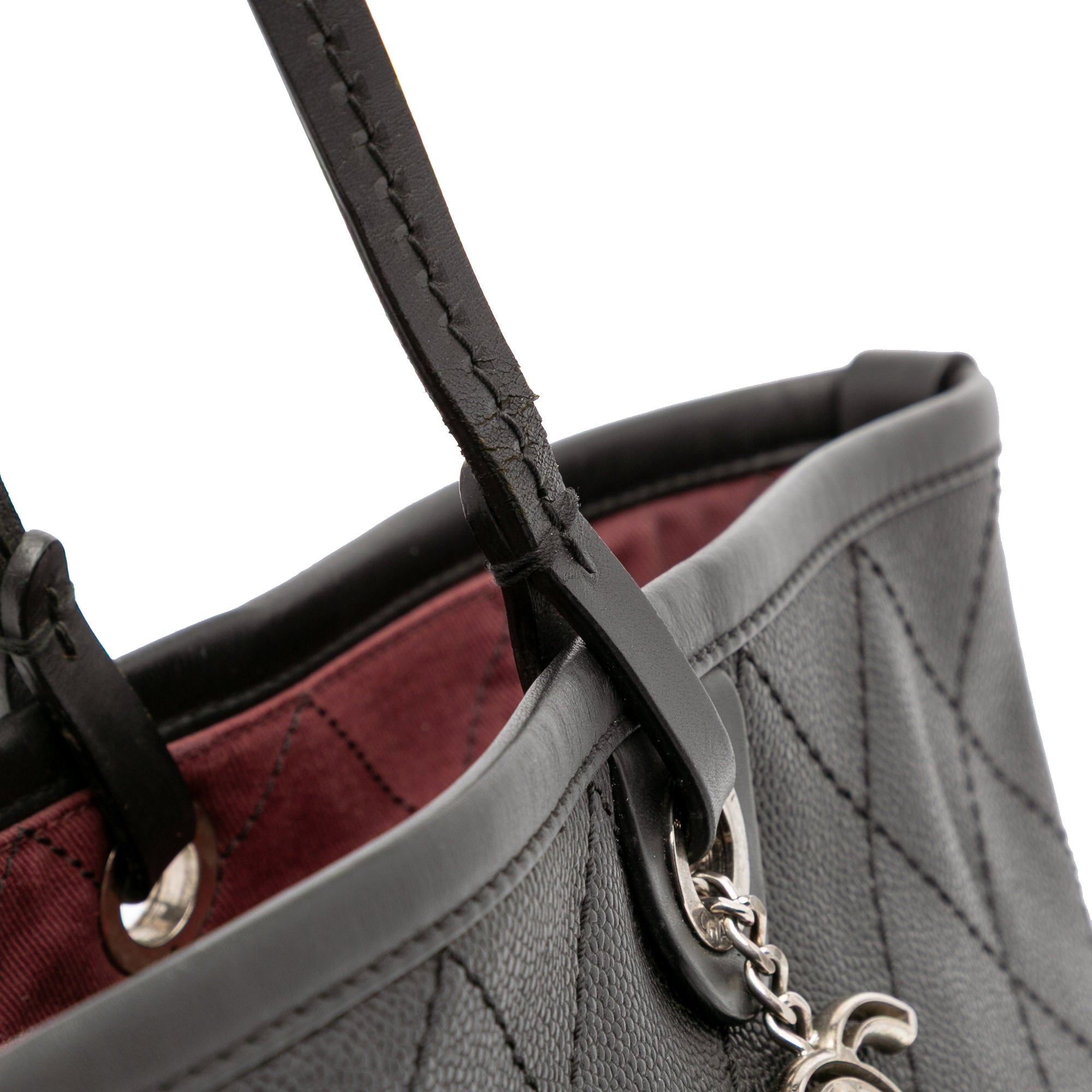 XL Quilted Caviar Shopping Fever Tote