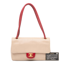Medium CC Perforated Calfskin Single Flap
