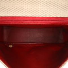 Medium CC Perforated Calfskin Single Flap