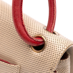 Medium CC Perforated Calfskin Single Flap