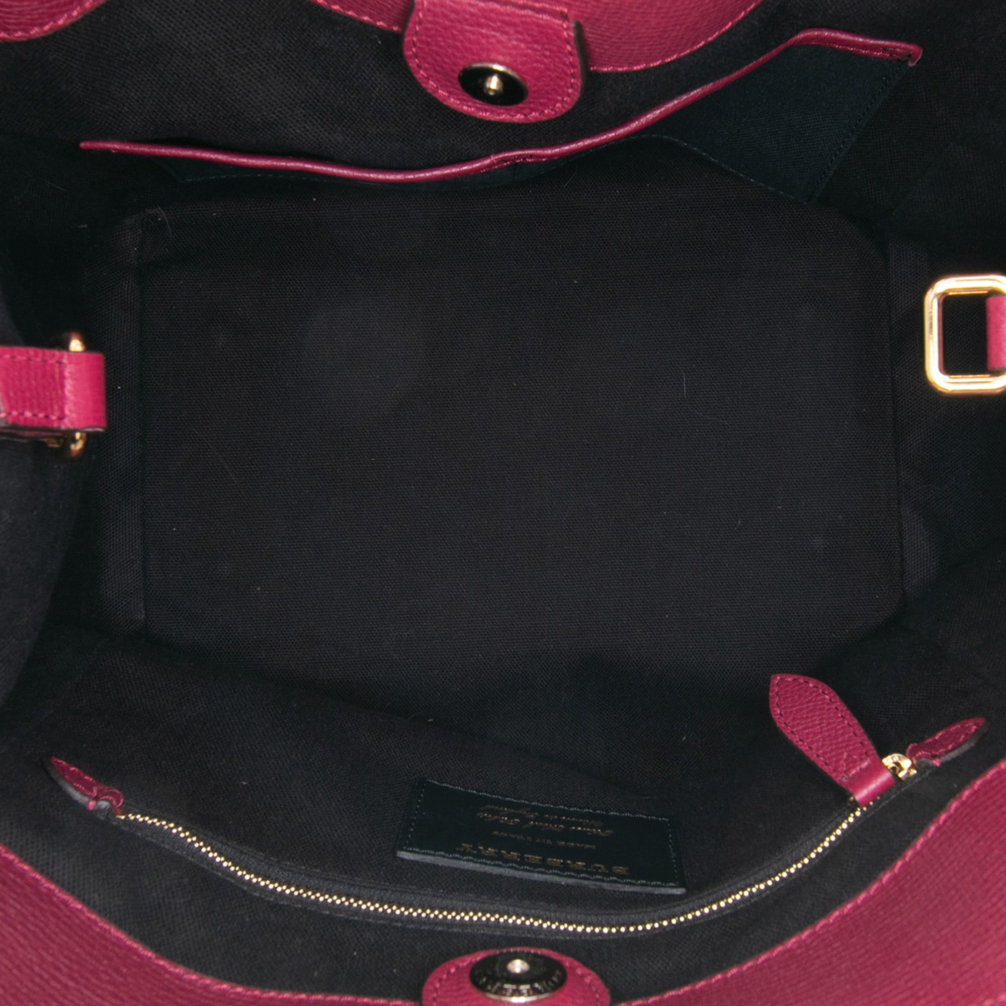 Grained Calfskin and House Check Canvas Canterbury Tote