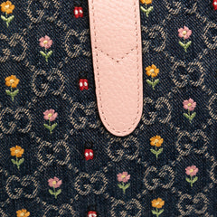 Limited Edition Small GG Embroidered Denim Floral Jackie 1961 Crossbody