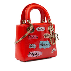 Mini Calfskin Sequin Embellished Lady Dior