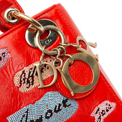 Mini Calfskin Sequin Embellished Lady Dior