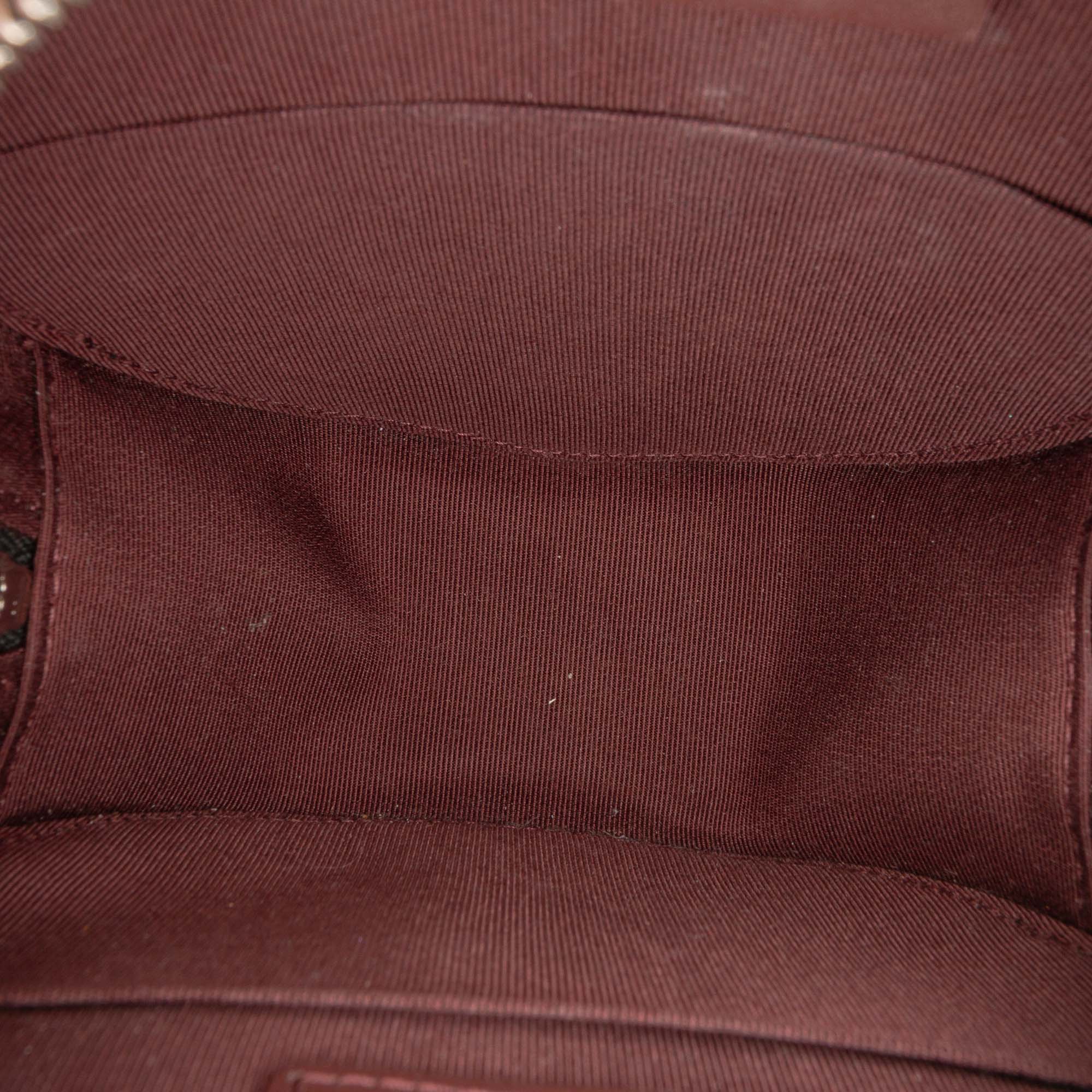 CC Quilted Caviar Round Clutch With Chain