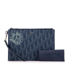 Oblique Denim Tears A5 Flat Pouch