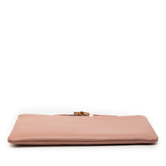 Calfskin Bamboo Clutch