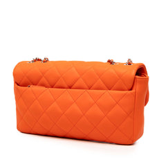 Medium Quilted Lambskin Rubber Coco Rain Flap