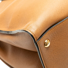 Saffiano Soft Triple Pocket Satchel