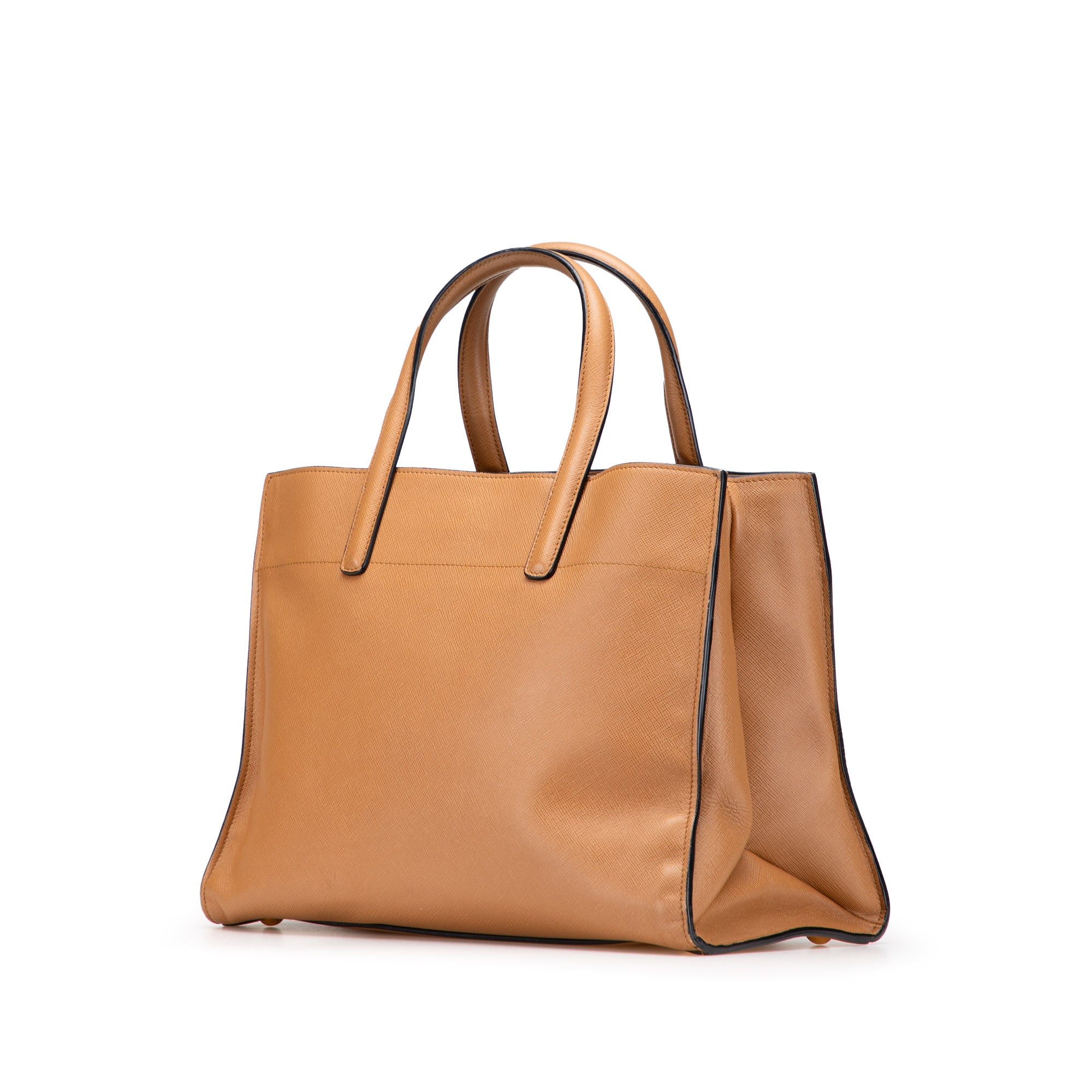 Saffiano Soft Triple Pocket Satchel