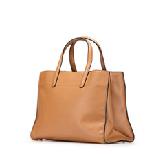 Saffiano Soft Triple Pocket Satchel