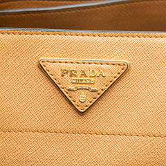 Saffiano Soft Triple Pocket Satchel