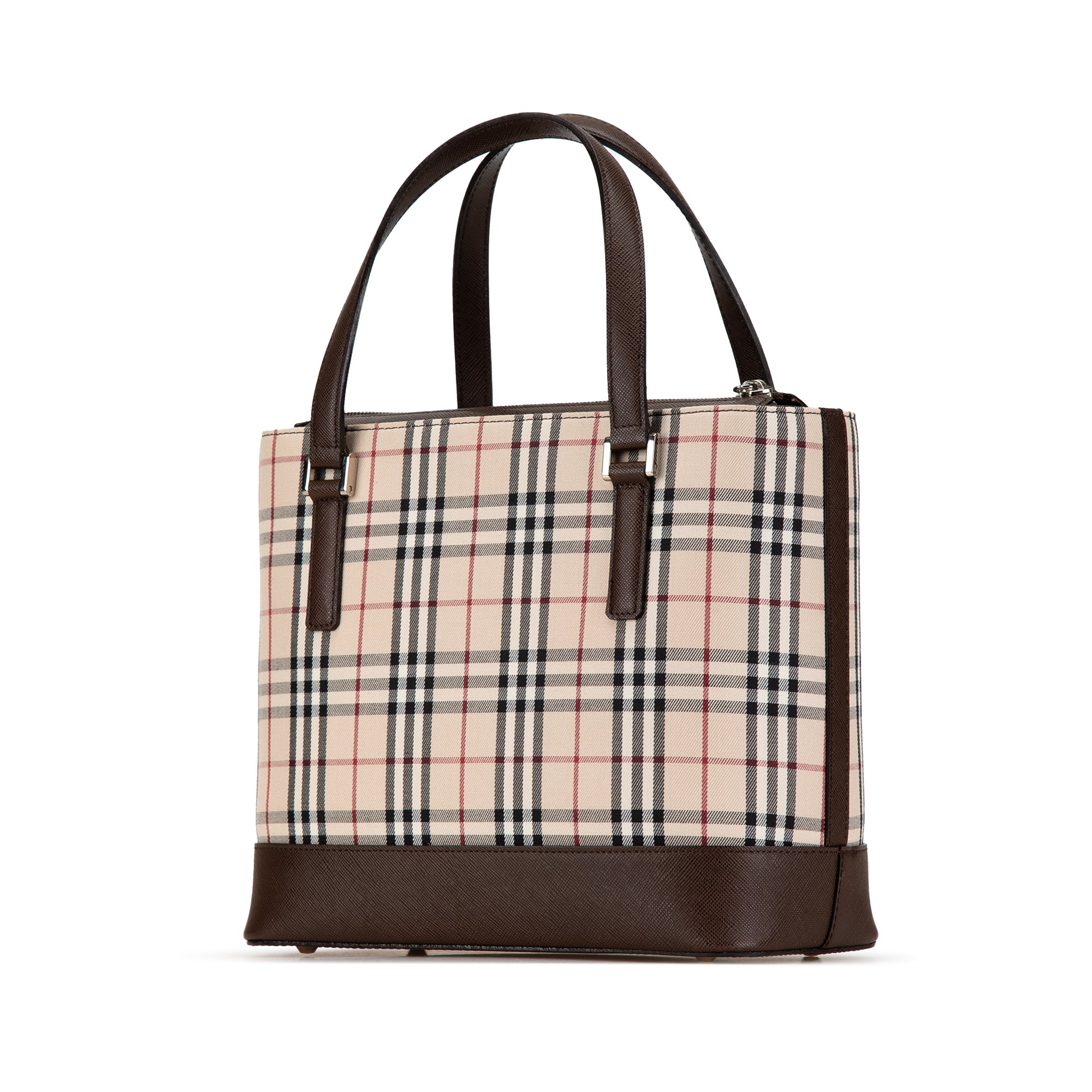 House Check Canvas Handbag