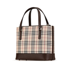 House Check Canvas Handbag