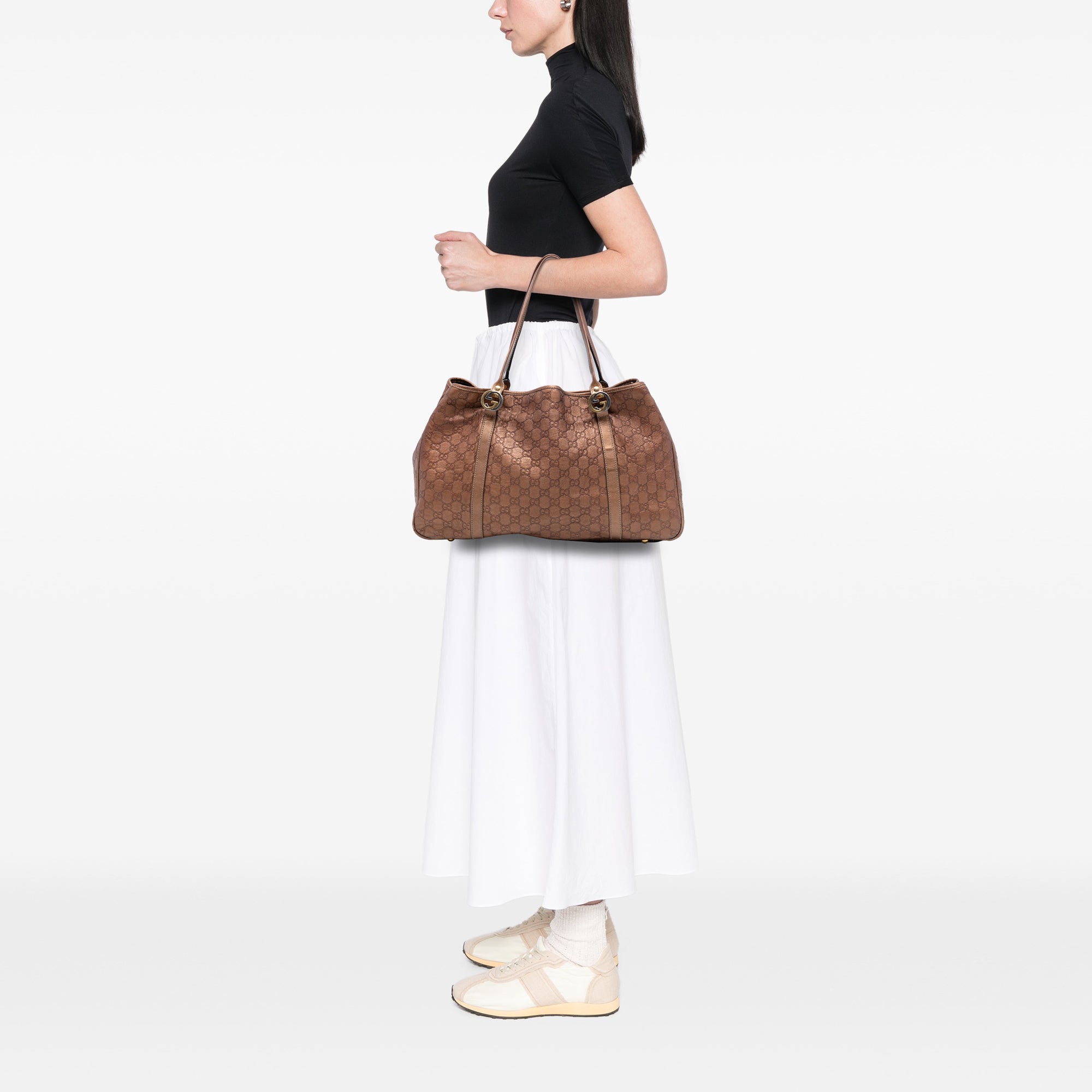 Large Guccissima Twins Tote