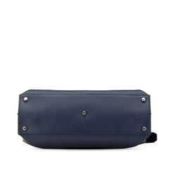 Large Zucca Embossed Leather Peekaboo Iconic Essential Satchel