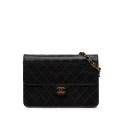 Medium CC Quilted Lambskin Half Single Flap