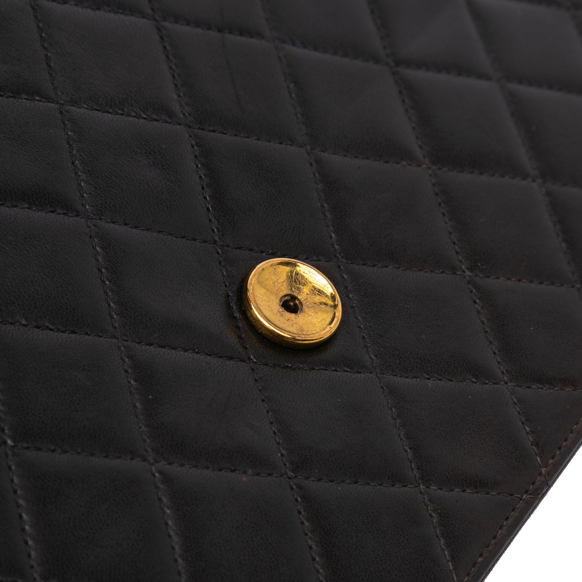 Medium CC Quilted Lambskin Half Single Flap