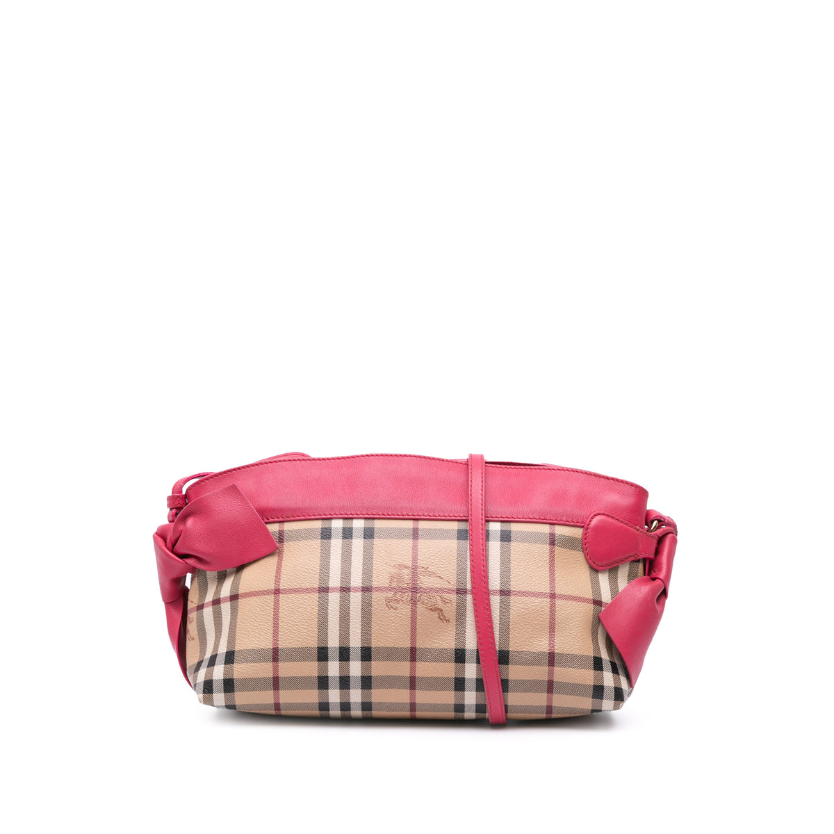 Haymarket Check Coated Canvas Bow Tie Crossbody